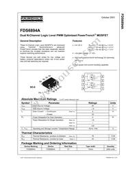 FDS6894A Datasheet Cover