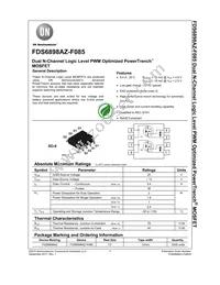 FDS6898AZ-F085 Datasheet Cover