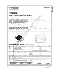 FDS7779Z Datasheet Cover