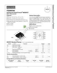 FDS86540 Datasheet Page 2