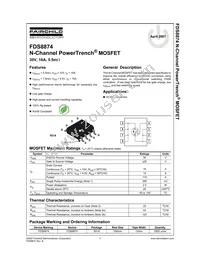 FDS8874 Datasheet Cover