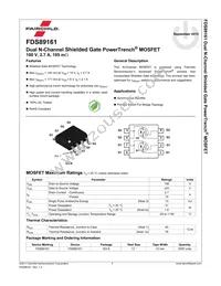FDS89161 Datasheet Page 2