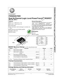 FDS8949-F085 Datasheet Cover