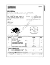 FDS9926A Datasheet Page 2
