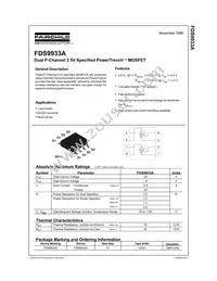 FDS9933A Datasheet Page 2