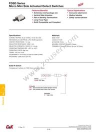 FDSD001R Datasheet Cover