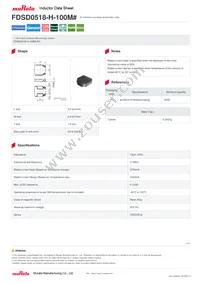 FDSD0518-H-1R5M=P3 Datasheet Cover