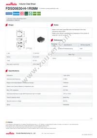 FDSD0630-H-1R0M=P3 Datasheet Cover