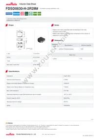 FDSD0630-H-2R2M=P3 Datasheet Cover