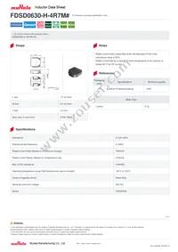 FDSD0630-H-4R7M=P3 Datasheet Cover