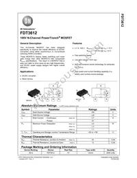 FDT3612 Datasheet Cover