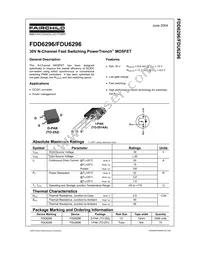 FDU6296 Datasheet Cover