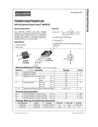 FDU6512A Datasheet Cover