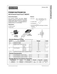 FDU6612A Datasheet Cover