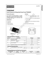 FDW2504P Datasheet Cover