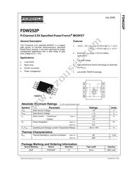 FDW252P Datasheet Cover
