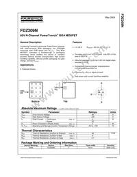 FDZ209N Datasheet Cover