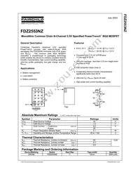 FDZ2553NZ Datasheet Cover