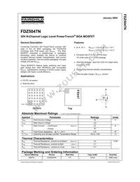 FDZ5047N Datasheet Cover