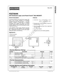 FDZ7064N Datasheet Cover