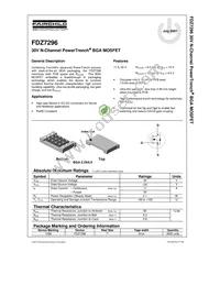 FDZ7296 Datasheet Cover