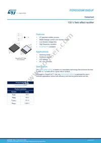 FERD30SM100DJFTR Datasheet Cover