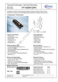 FF1400R12IP4BOSA1 Datasheet Cover