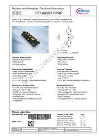 FF1400R17IP4PBOSA1 Datasheet Cover