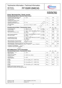 FF150R12ME3GBOSA1 Datasheet Page 2