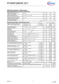 FF450R12ME4PB11BOSA1 Datasheet Page 2