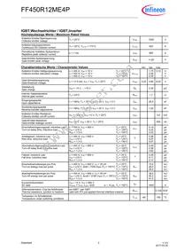 FF450R12ME4PBOSA1 Datasheet Page 2