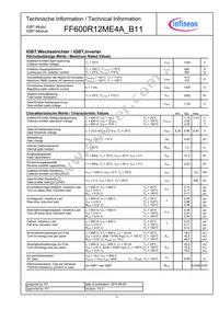 FF600R12ME4AB11BOSA1 Datasheet Page 2