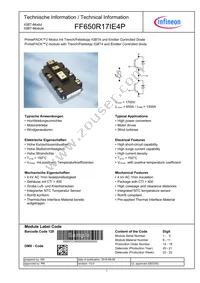 FF650R17IE4PBOSA1 Datasheet Cover