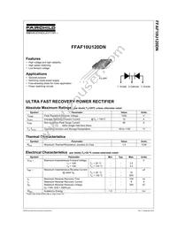 FFAF10U120DNTU Datasheet Cover