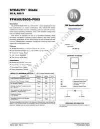 FFH50US60S-F085 Datasheet Cover