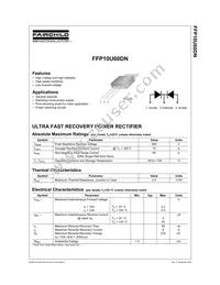 FFP10U60DNTU Datasheet Cover