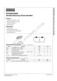 FFP20UP20DNTU Datasheet Cover