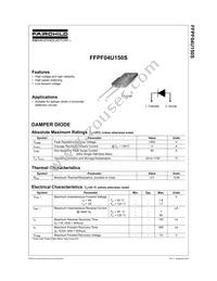 FFPF04U150STU Datasheet Cover