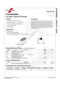 FFPF08S60SNTU Datasheet Page 2