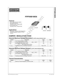 FFPF60B150DSTU Datasheet Cover