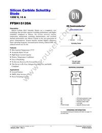 FFSH15120A Datasheet Cover