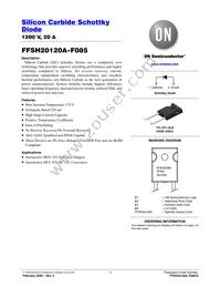 FFSH20120A-F085 Datasheet Cover