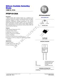 FFSP10120A Datasheet Cover