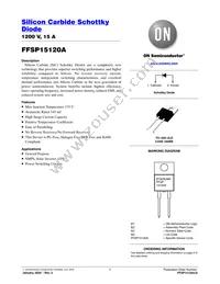 FFSP15120A Datasheet Cover