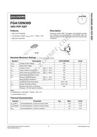 FGA120N30DTU Datasheet Cover