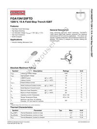 FGA15N120FTDTU Datasheet Cover