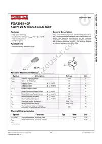 FGA20S140P Datasheet Page 2