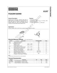 FGA25N120ANDTU Datasheet Cover
