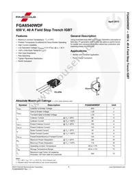 FGA6540WDF Datasheet Page 2