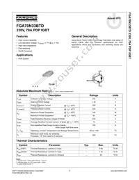 FGA70N33BTDTU Datasheet Cover